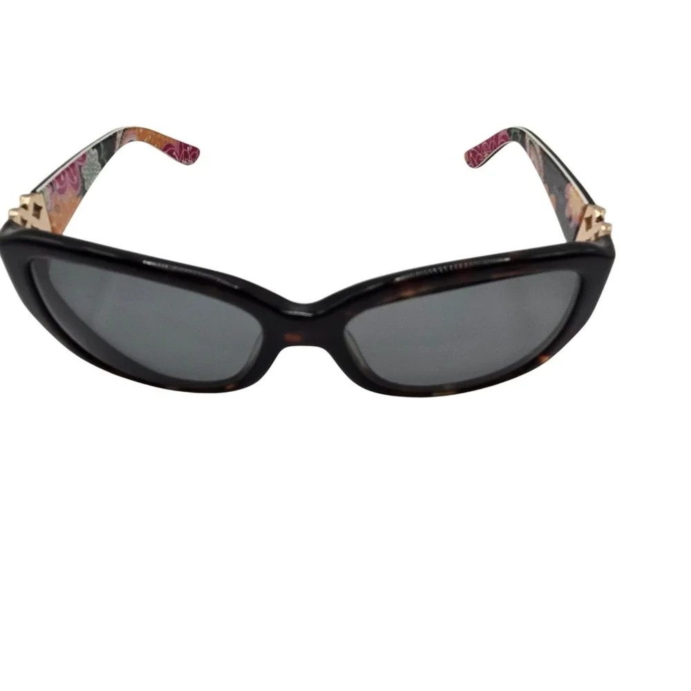 Vera Bradley Women's Sunglasses Floral Temple Black Frame‎ UV400 55-16-130